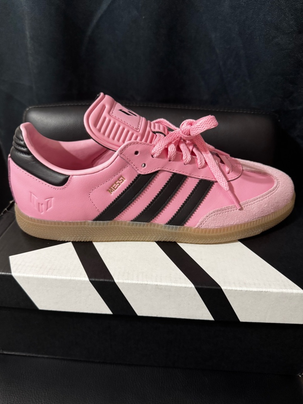 adidas Pink and Black Samba-style Men’s Sneakers